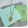 LILY 14K Gold Plated Love Heart Necklace — LOVE Zirconia Pendant | Romantic Gift