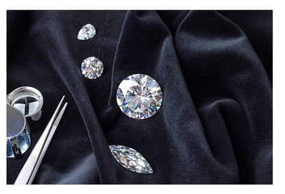 Moissanite Earrings – Gold Hera One-Touch twist Design