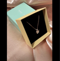 14K Gold Plated Swan Pendant Necklace H-05