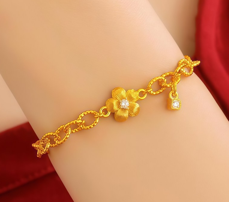 LILY 14K Gold Plated Lucky Luxury Bracelet — Women's Daily Jewelry