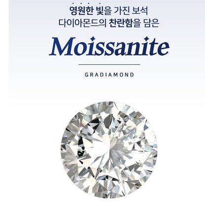 Moissanite Earrings – Gold Hera One-Touch twist Design