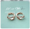 14K Gold Plated Hoop Earrings, Sophisticated Design, Daily Wear, LK05
