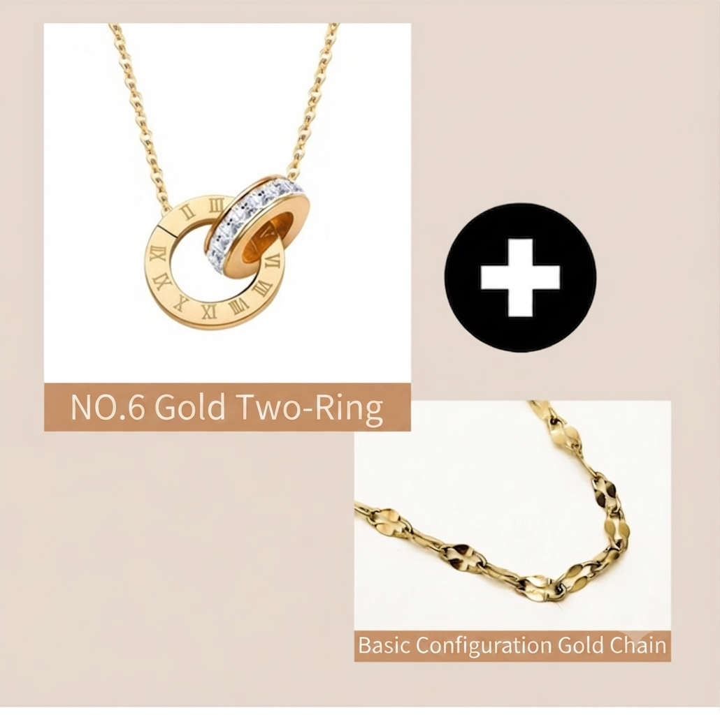 LILY 18K Gold Plated Four Leaf Clover Anklet — 1+1 Set Women's Layered Jewelry