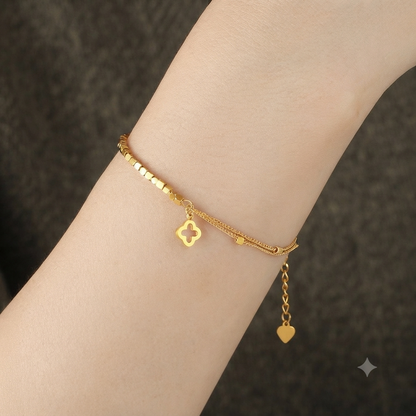 18K Gold Plated Horseshoe Bracelet — Lucky Charm